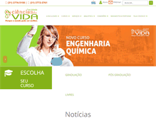 Tablet Screenshot of cienciasdavida.com.br